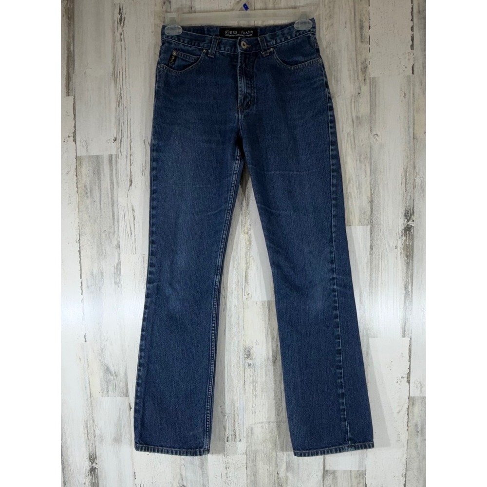 Guess Jeans Size 29 (28x31.5) Medium Wash Straight Leg Vintage 90s Brazil READ